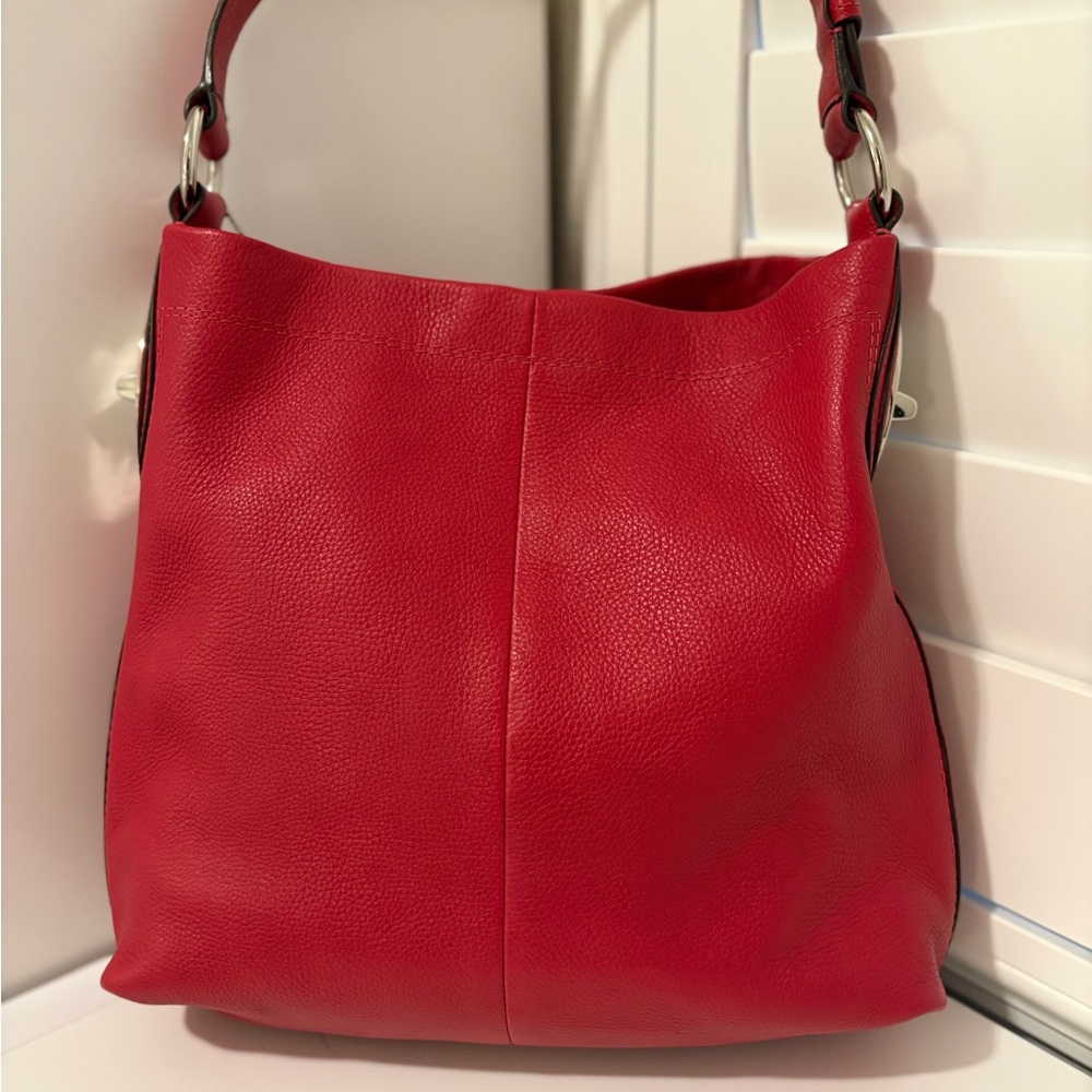 Coach Vibrant Red Hobo Bag - Picture 5 of 10